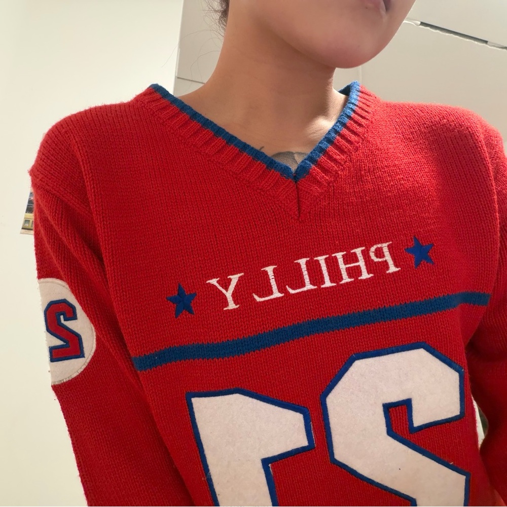 Vintage Knit Phillies Sweater